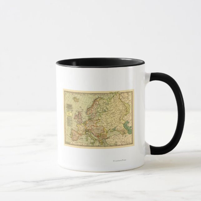 EuropaPanoramakarteEuropa 3 Tasse (Rechts)