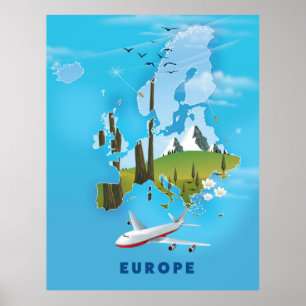 Europaparte - Reiseplakat Poster