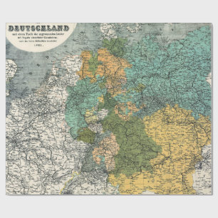 Europas alte Karte Geschenkpapier