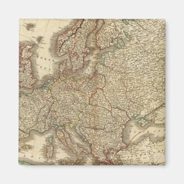 Europe Atlas Map Magnet (Vorne)