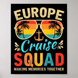 Europe Cruise Squad 2025 Europäische Matching-Fami Poster