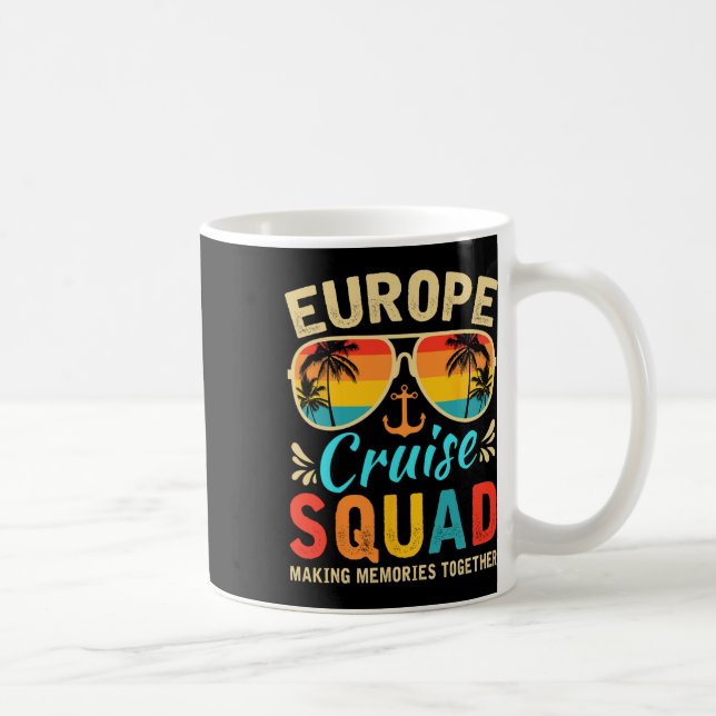 Europe Cruise Squad 2025 European Matching Family  Kaffeetasse (Rechts)