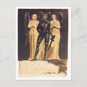 Europe. Ein Prophezeien. William Blake Postkarte