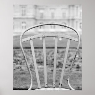 Europe, France, Paris. Chair, Jardin du Poster