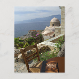 Europe, Greece, Peloponnese, Monemvasia (single Postkarte