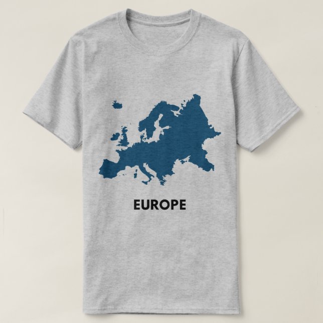Europe Map T-Shirt (Design vorne)