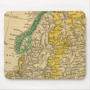 Europe Map von Worcester Mousepad
