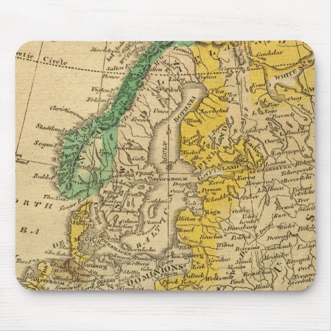 Europe Map von Worcester Mousepad (Vorne)