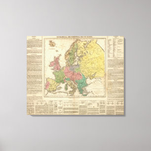 Europe Religion Atlas Karte Leinwanddruck