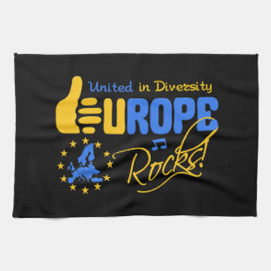 EUROPE ROCKS Küchenhandtuch Handtuch