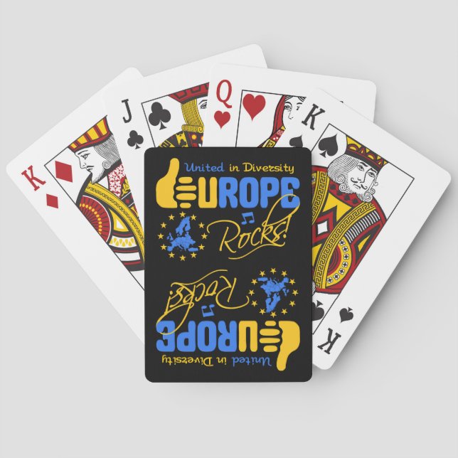 EUROPE ROCKS Spielkarten (Rückseite)