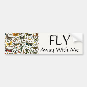 Europe’s Best-Known Butterflies and Moths Collage Autoaufkleber