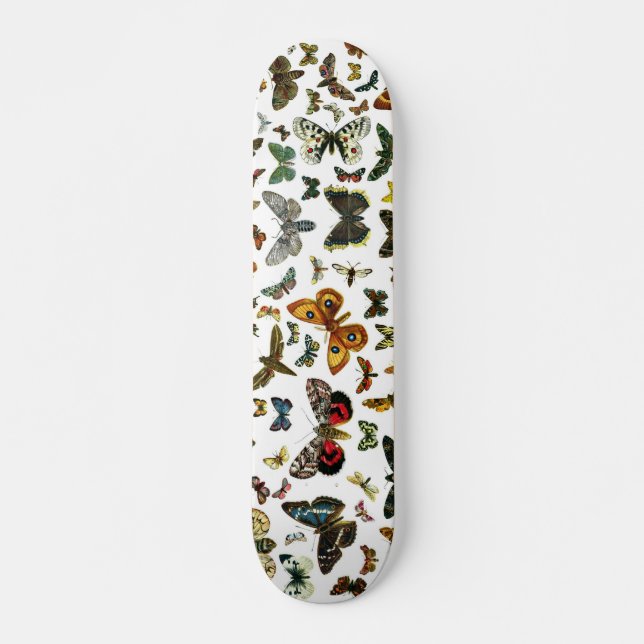 Europe’s Best-Known Butterflies and Moths Collage Skateboard (Vorne)