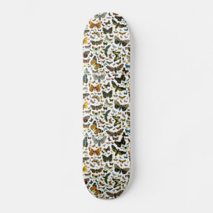 Europe’s Best-Known Butterflies and Moths Collage Skateboard