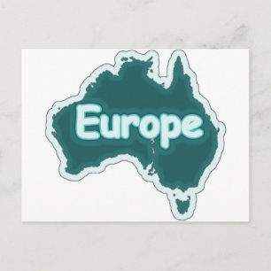 Europe? Stupid Funny Postkarte