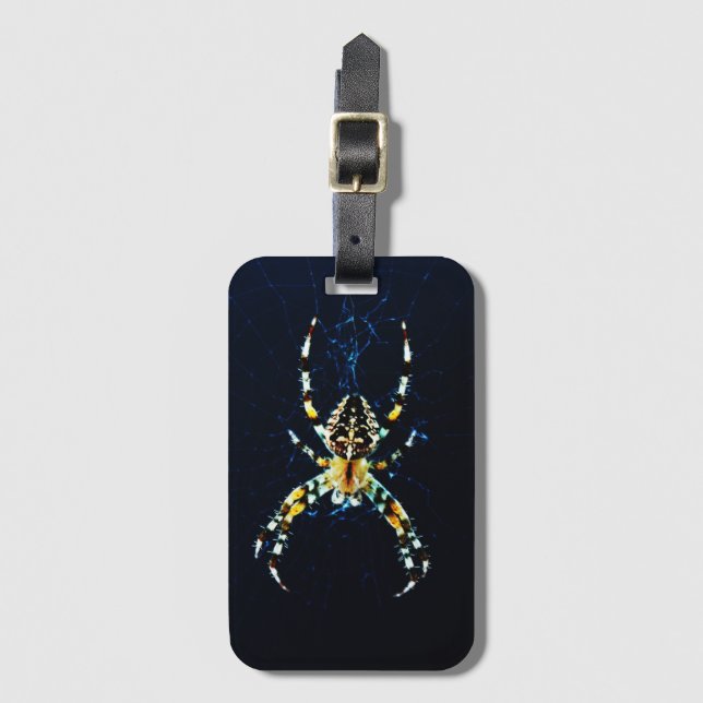 European Garden Spider bc ltcna Gepäckanhänger (Vorderseite Vertikal)