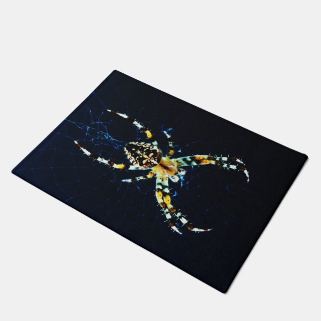 European Garden Spider dmcna Fußmatte (Schrägansicht)