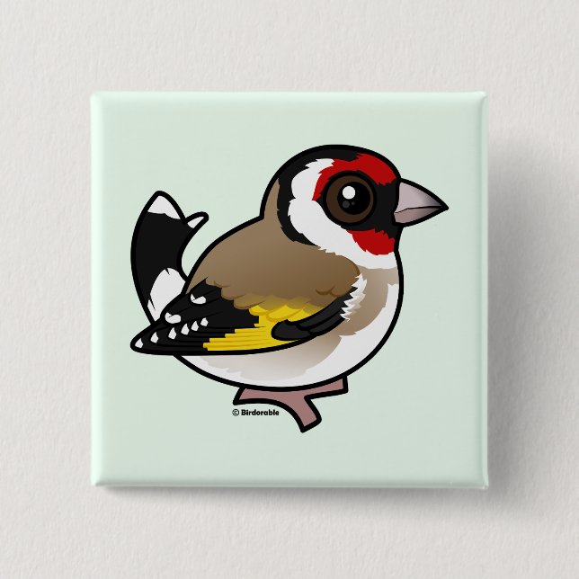 European Goldfinch Button (Vorderseite)