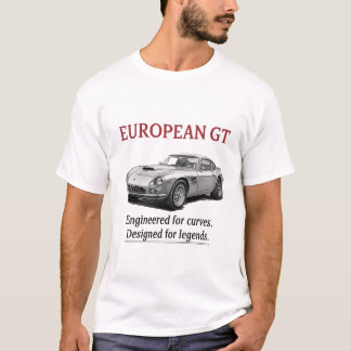 European GT Vintage Grand Tourer Sports Car T-Shirt