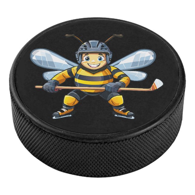 European honey bee (Apis mellifera) Eishockey Puck (3/4)