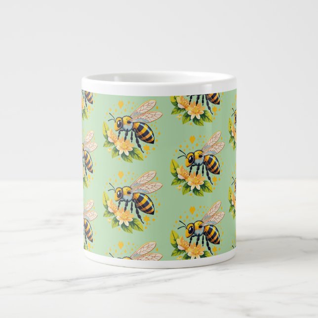 European honey bee Jumbo-Tasse (Vorderseite)