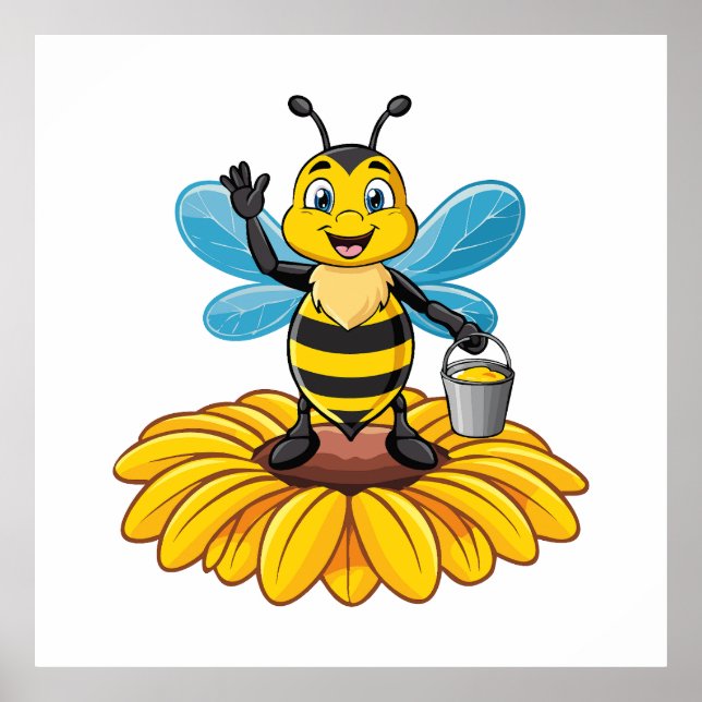 European honey bee poster (Vorne)