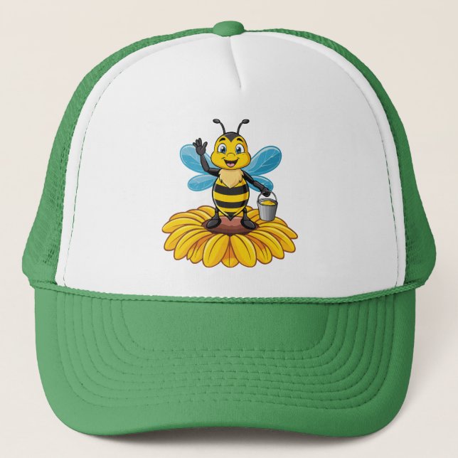 European honey bee truckerkappe (Vorderseite)