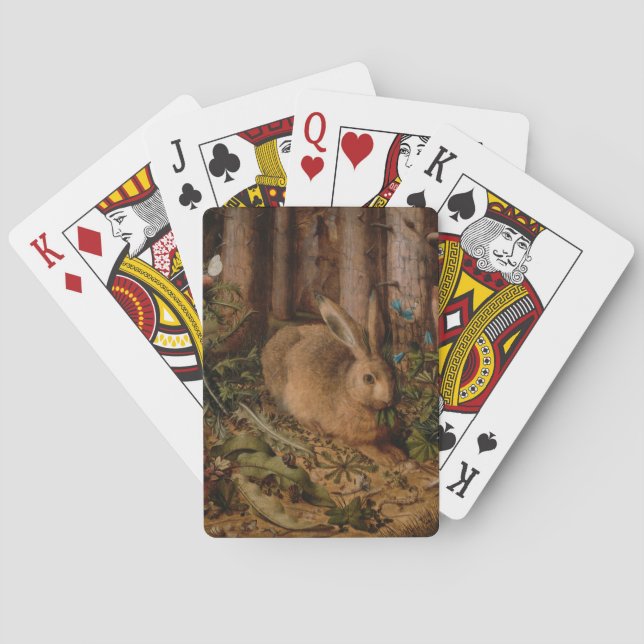 European Painting Rabbit Year 2023 Playing cards Spielkarten (Rückseite)