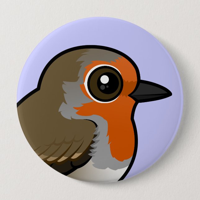 European Robin Button (Vorderseite)