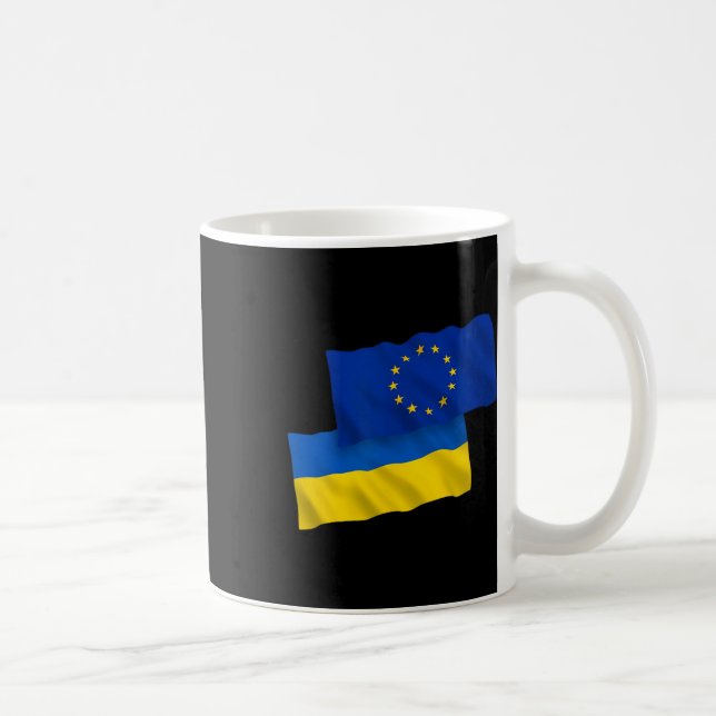 European Union Eu For Ukraine - Ukraine Strong Clo Kaffeetasse (Rechts)