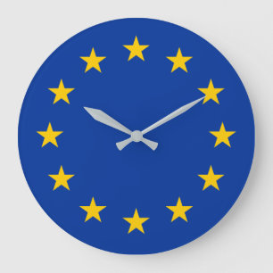 European Union flag Große Wanduhr