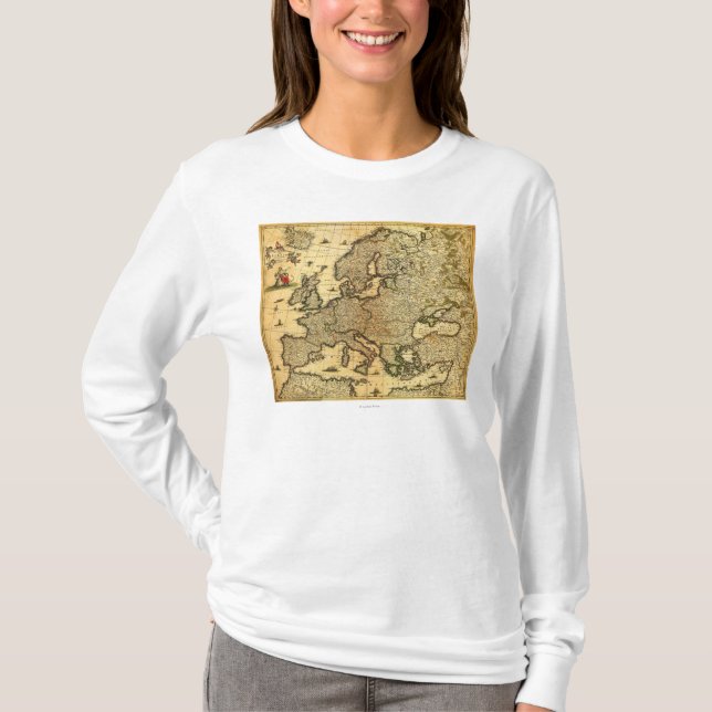 EuropePanoramic MapEurope T-Shirt (Vorderseite)