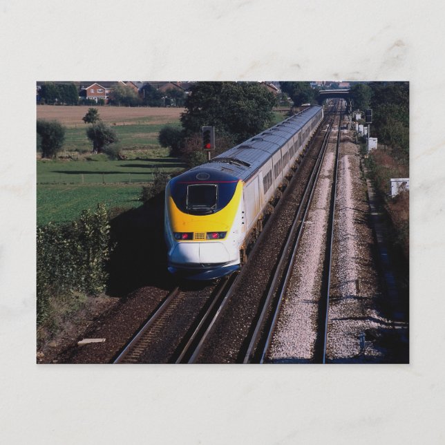 Eurostar-Personenzug Postkarte (Vorderseite)