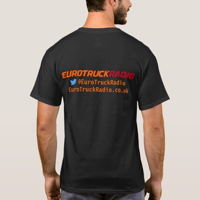 EuroTruckRadio - das T-Shirt der Männer (Rückseite)