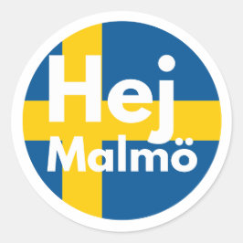 Eurovision Songcontest 2024 Unisex T-shirt Sweden  Runder Aufkleber