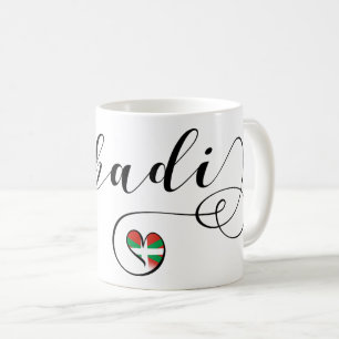 Euskadi Baskenland Herzenflagge Kaffeetasse