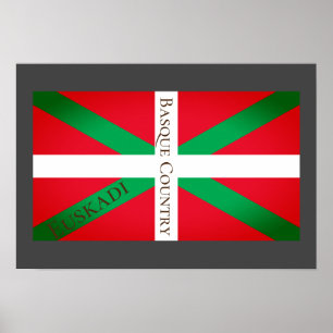 Euskadi Baskenland - Kulturflagge Poster