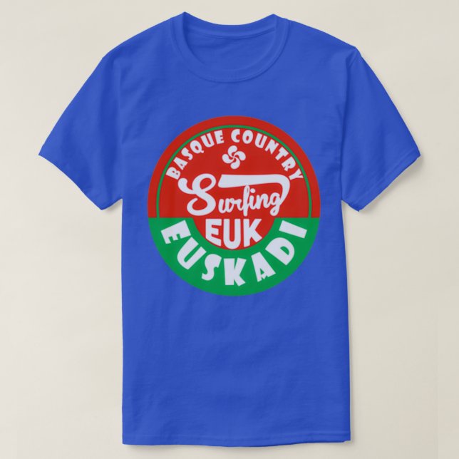 Euskadi Baskische Land Surf Sticker T-Shirt (Design vorne)