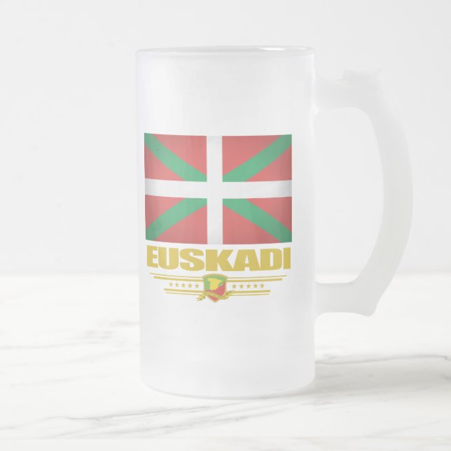 Euskadi (baskisches Land) Mattglas Bierglas (Rechts)