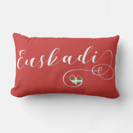 Euskadi Flaggenherz, Baskenland Kissen Für Draußen