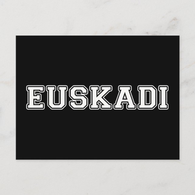 Euskadi Postkarte (Vorderseite)