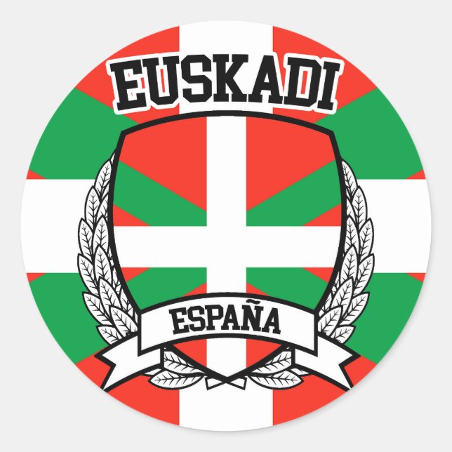 Euskadi Runder Aufkleber (Vorderseite)