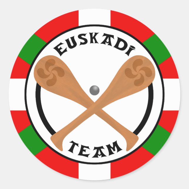 Euskadi-Teamaufkleber Runder Aufkleber (Vorderseite)