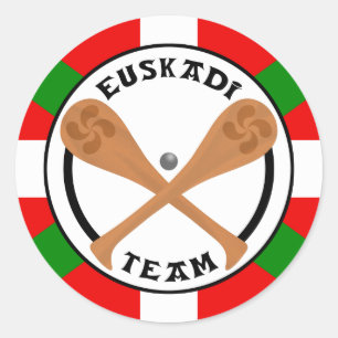 euskadi Teamaufkleber Runder Aufkleber