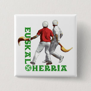 Euskal Herria: Baskisches Sport jai Alai Button