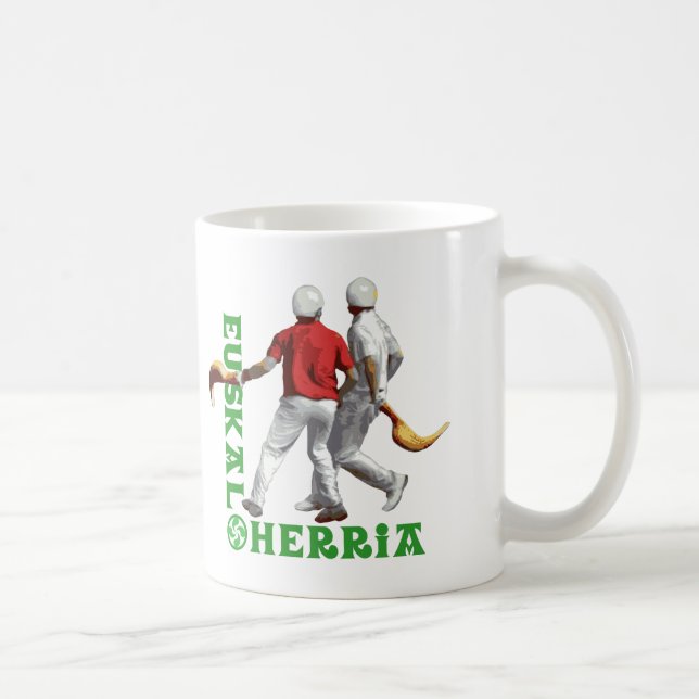 Euskal Herria: Baskisches Sport jai Alai Kaffeetasse (Rechts)