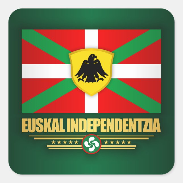 Euskal Independentzia Quadratischer Aufkleber (Vorderseite)