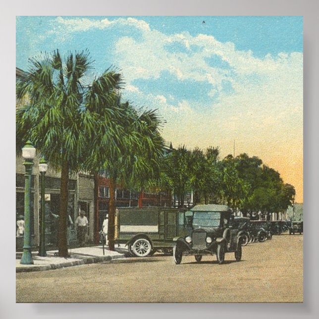 EUSTIS, FL - Downtown, 1925 Poster (Vorne)