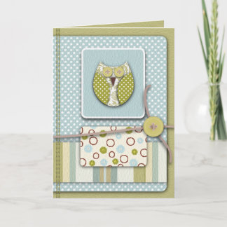 Euulenkarte Feiertagskarte