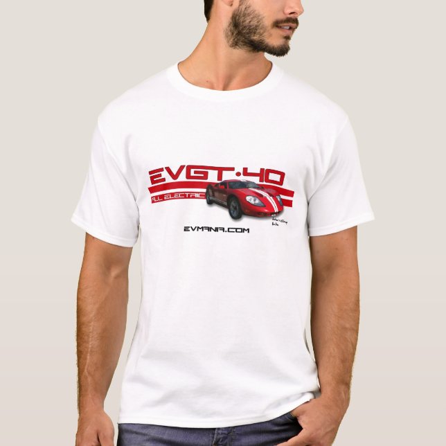 EV GT-40 Rennen-Shirt T-Shirt (Vorderseite)